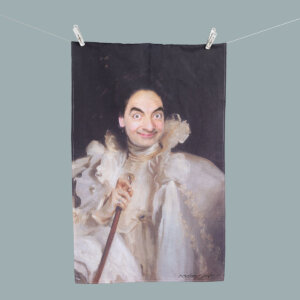 Mr Bean Countess Laura Spinola Tea Towel