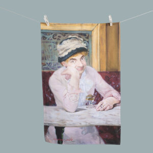 Mr Bean Edward Manet’s Plum Brandy Tea Towel