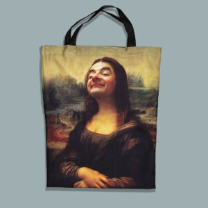 Mr Bean Mona Lisa Shopping Bag