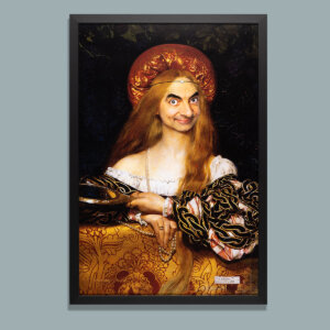 Mr Bean Princess Bean Framed Fine Art Print 16 x 24