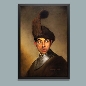 Mr Bean Rembrandt’s Soldier Framed Fine Art Print 16 x 24